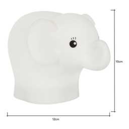 BHS Glow Elephant Colour Changing Night Light - Multi - thumbnail 3