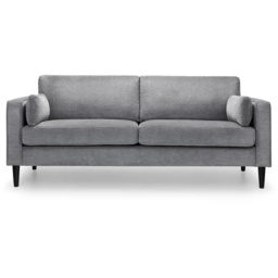 Julian Bowen Hayward 3 Seater - Grey Chenille Fabric - thumbnail 2