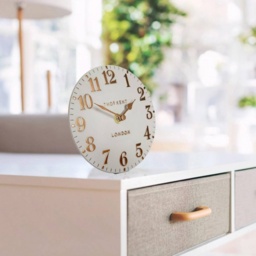 Thomas Kent Arabic Limestone 6In Mantel Clock - thumbnail 2