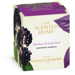 Ashleigh and Burwood Scented Home Elderberry and Purple Basil Candle - 170g - thumbnail 2