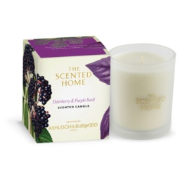 Ashleigh and Burwood Scented Home Elderberry and Purple Basil Candle - 170g