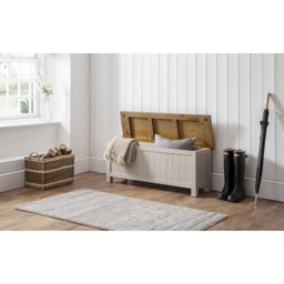 Julian Bowen Aspen Storage Bench - Grey Wash - thumbnail 4