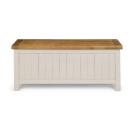 Julian Bowen Aspen Storage Bench - Grey Wash - thumbnail 2