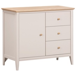 Caldecott Small Sideboard - Light Oak/Stone Grey - thumbnail 2