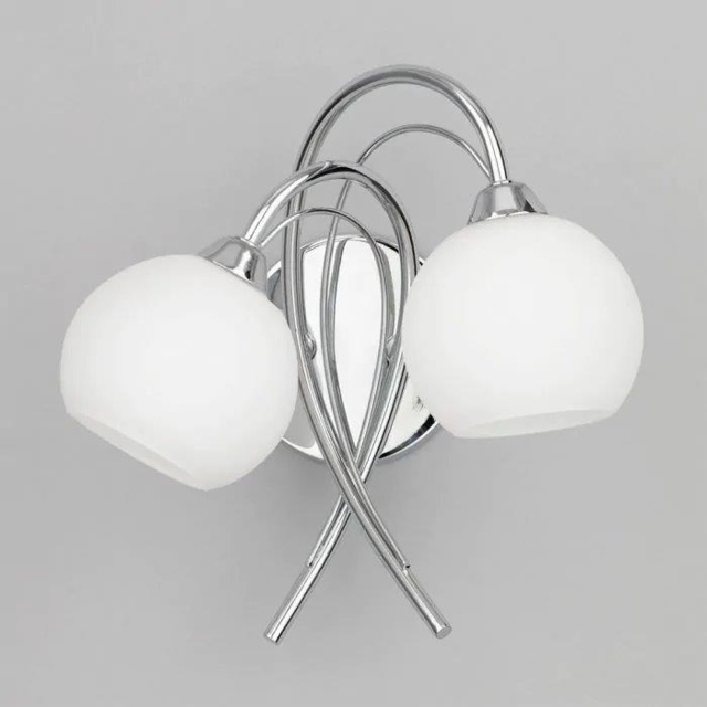 BHS Soni Wall Light - Chrome/Opal - image 1