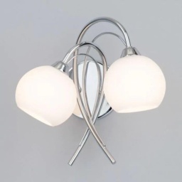 BHS Soni Wall Light - Chrome/Opal - thumbnail 5