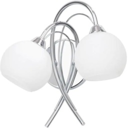 BHS Soni Wall Light - Chrome/Opal - thumbnail 2