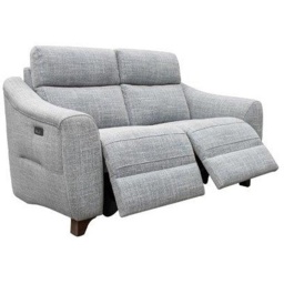 G Plan Monza 2 Seater Recliner Sofa - Leather Grade L - Double Power with USB - thumbnail 3