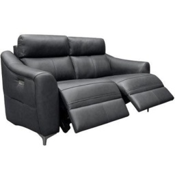 G Plan Monza 2 Seater Recliner Sofa - Leather Grade L - Double Power with USB - thumbnail 7