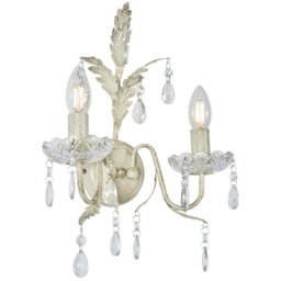 BHS Paisley Wall Light - Cream/Gold