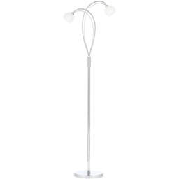 BHS Soni Floor Lamp - Chrome/Opal