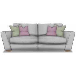Harper Extra Large 4 Seater Sofa in Fabric - Grade C - thumbnail 2