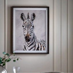Art Marketing In The Wild Framed Zebra Canvas - thumbnail 4