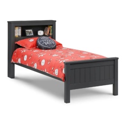 Julian Bowen Maine Bookcase Bed 90cm Single - Anthracite - 90cm Single - thumbnail 3