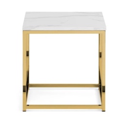 Julian Bowen Scala Square Lamp Table - Gold - thumbnail 3