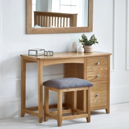 Julian Bowen Mallory Single Dressing Table and Stool - thumbnail 1