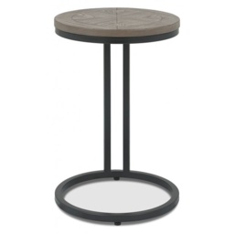 Markham Silver Grey Round Sofa Table - thumbnail 2