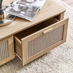 Julian Bowen Sydney Rectangular 2 Drawer Coffee Table - thumbnail 4