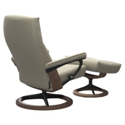 Stressless David Chair With Signature Base - Large - Noblesse Leather - With Footstool - thumbnail 2