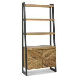 Winnipeg Rustic Oak Open Display Unit - thumbnail 4