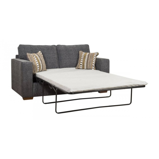 Bertie Standard Back 2 Seater Sofa Bed - Fabric Grade B - Standard Foam Mattress - image 1