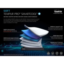 Tempur Pro SmartCool Soft Mattress - EU Small Double - 120cm x 200cm - thumbnail 7