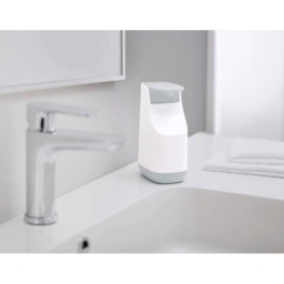 Joseph Joseph Slim Compact Soap Dispenser - WHITE/GREY - 6.2cm x 9.1cm x 14.1cm - thumbnail 4