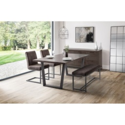 Julian Bowen Brooklyn Upholstered Bench - Charcoal - thumbnail 7