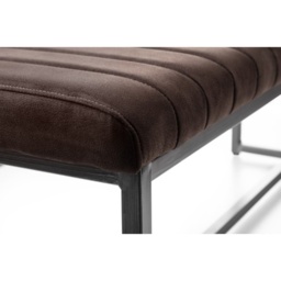 Julian Bowen Brooklyn Upholstered Bench - Charcoal - thumbnail 4
