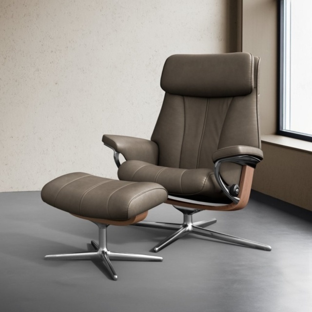 Stressless Paul Chair With Cross Base - Medium - Noblesse Leather - Without Footstool - image 1
