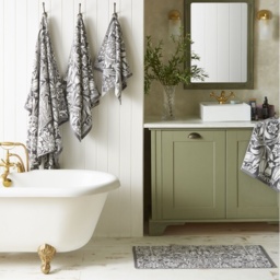 William Morris At Home Sunflower Towels - Iron - Bath Sheet - thumbnail 5