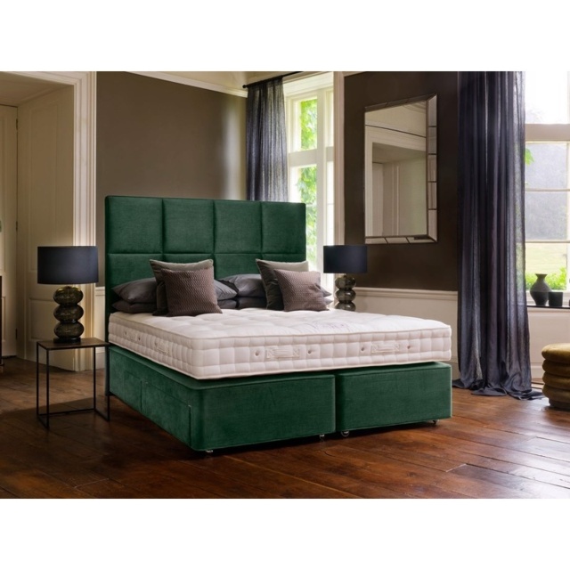 Hypnos Clevedon Deluxe Mattress and Divan Set - 90cm Single - No Storage - Premium Fabric - image 1
