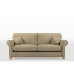 Wood Bros Lavenham Formal Back Large 4 Seater Sofa - Kendal Fabric