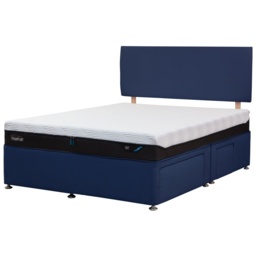 Tempur Buckingham Divan Base - Double - 135cm x 190cm - Conti Drawers - Venice Silver - thumbnail 2