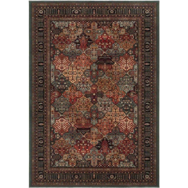 Mastercraft Kashqai 4309/400 Wool Royal Rug - Green - 160cm x 240cm - image 1