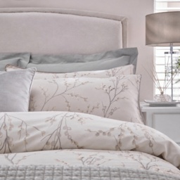 Laura Ashley Pussy Willow Dove Grey Pillowcase Pair