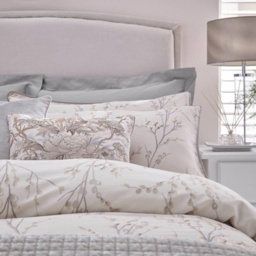 Laura Ashley Pussy Willow Dove Grey Pillowcase Pair - thumbnail 2