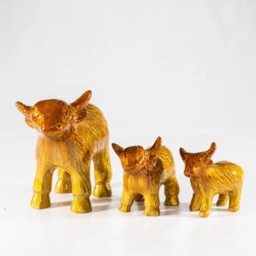 Tilnar Art Brushed Gold Highland Cow - XL - thumbnail 3