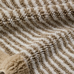 Christy Portobello Stripe Cotton Bath Mat - Birch - thumbnail 2