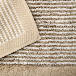 Christy Portobello Stripe Cotton Bath Mat - Birch - thumbnail 4