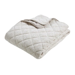 Catherine Lansfield Corded Leaves Bedspread 240x260cm - Champagne - thumbnail 4