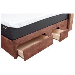 Tempur Suffolk Adjustable Disc Divan Base - Super King - 180cm x 200cm - Conti Drawers - Velvet Teal - thumbnail 5