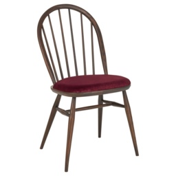 Ercol Windsor Upholstered Dining Chair - Fabric Grade U - thumbnail 1