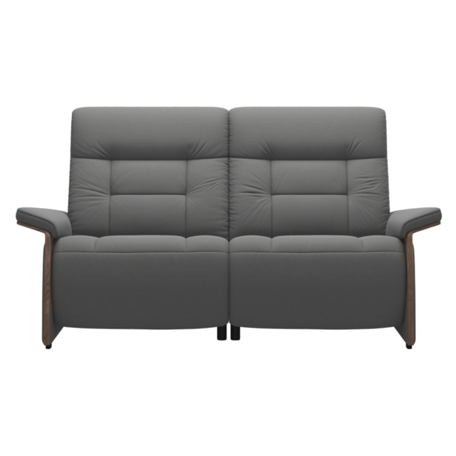 Stressless Mary 2 Seater Power Recliner Sofa With Wooden Arms - Noblesse Leather - image 1