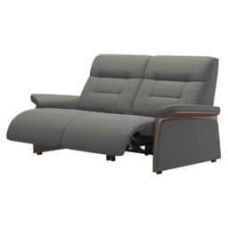 Stressless Mary 2 Seater Power Recliner Sofa With Wooden Arms - Noblesse Leather - thumbnail 2