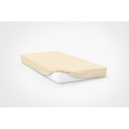Belledorm Jersey Fitted Sheet 25cm - Ivory - Long Single