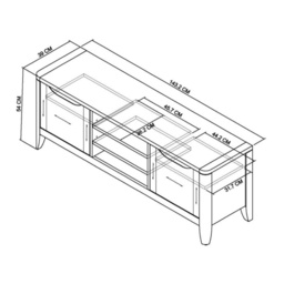 Jasper Oak Entertainment/TV Unit - thumbnail 6
