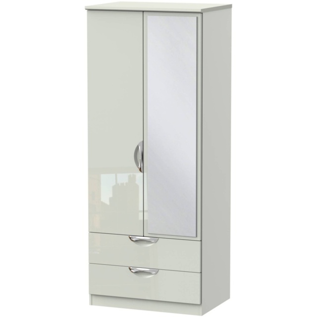 Cambourne Cam062 Double Gents Wardrobe With Mirror Door - Finish - image 1