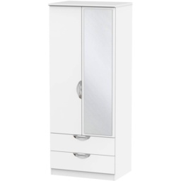 Cambourne Cam062 Double Gents Wardrobe With Mirror Door - Finish - thumbnail 5