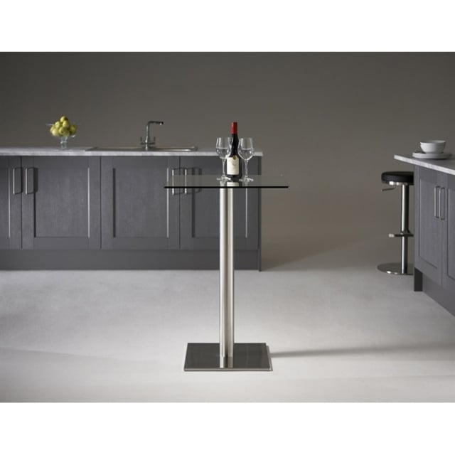HND Helsinki Square Stool Table - 60cm x 60cm - Glass - image 1